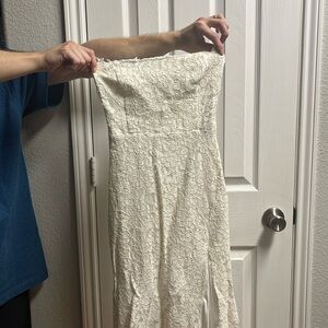 Lulus ivory backless dress